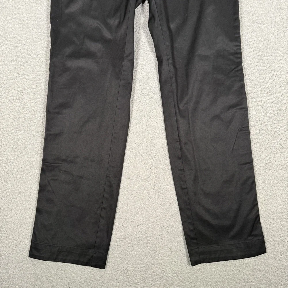 RLX Ralph Lauren Pants Mens 32x31 Black Ankle Zip‎ Golf Chino Straight Fit Logo